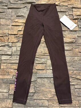 NEW Lululemon X Peloton Wunder Train HR Tight Leggings Women US 0 25" Brown NWT